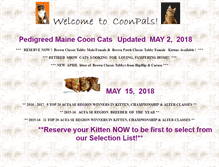 Tablet Screenshot of coonpals.com